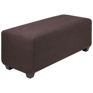Ottoman Cover with Elastic Bottom Slipcover X-Large Umber